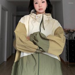 Women's Trench Coats Mixed Color Sun Protection Clothes Women Spring Vintage Outdoor Mountain Jacket Ice Silk Breathable Sun-protective