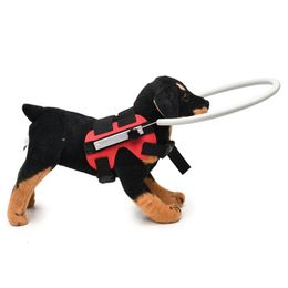 Dog Collars Leashes Blind pet collision ring collar blind dog safety halo pet safety belt weak color guide animal protection guide 230719