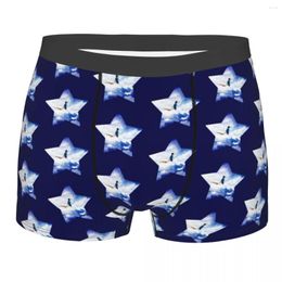 Underpants Funny Boxer Shorts Panties Man Star Boy Pulling Little Red Wagon Underwear Breathable For Male