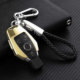 car key Wallet Remote For Mercedes Benz C S E Class W210 W212 W221 W222 W251 W463 Zinc Alloy 3 Buttons Key Cover Case2930