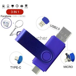 Memory Cards USB Stick Memory Cards USB Stick TYPE C OTG USB Flash Drive 3 IN 1 Pen Drive 32GB 64GB 128GB 256GB Pendrive High Speed Memoria USB Stick 20 Flash Drive U Disk x0