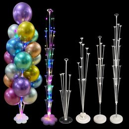 Party Decoration Balloon Stand Holder Column Confetti Balloons Happy Birthday Ballon Kids Baby Shower Wedding2389