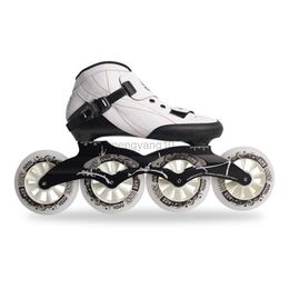 Inline Roller Skates Inline Roller Skates Speed Skates Original Carbon Fibre Skate Shoes Professional Racing Skating Patines 4*90/100/110mm /3*125mm HKD230720