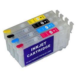 2sets Lot T802 T802XL Refillable Ink Cartridge without Chip for Epson Workforce WF-4720 WF-4730 WF-4734 WF-4740 EC-4020 EC-4030 EC157D