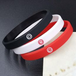 Jelly Glow Tik Tok net red couple wild smiley face with bracelet personality student trend small leather case Korean version of si205k