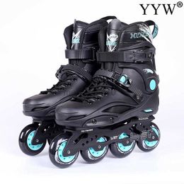 Inline Roller Skates Inline Roller Skates Shoes 4 Wheels Skating Professional High Slalom Speed Road Show Sneakers Rollers Skating Shoes Patines HKD230720
