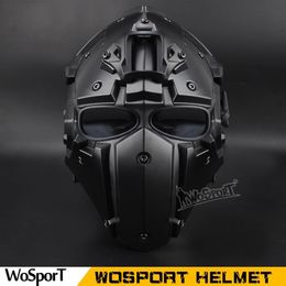 WoSporT Tactical OBSIDIAN GREEN GOBL TERMINATOR Helmet & Masksunglas goggle for Hunting Paintball airsoft tactical equipment2345