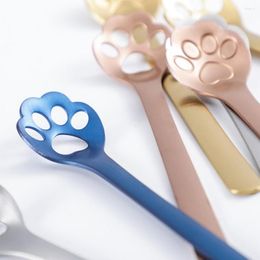 Spoons Stainless Steel Cute Spoon Animal Claw Coffee Drink Dessert Kitchen Mixing