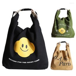 Storage Bags Lunch Bag With Widened Handle Reusable Thermal Food Tote Sack For Travelling Camping Picnic Kids Kitchen Supplies