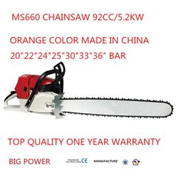33 inch Guide Bar and Saw Chain 92cc G660 MS660 066 Commercial Gasoline Chainsaw withTop Quality305B