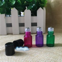 1200Pcs 2ml Aromatherapy Essential Oil Glass Roll on Bottles for Essential Oil, Perfumes, Glass Roller Ball 1200Pcs/lot By DHL Free Shi Vjfq