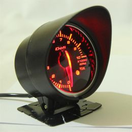 60mm 2 5 Inch DEFI BF Style Racing Gauge Car RPM Gauge with Red & White Light Tachometer Sensor313E