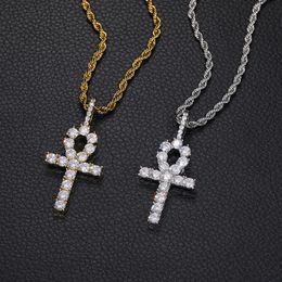 2023 New Arrival Fashion Jewellery Special Style High Quality F Necklace for MenAnhe Key Cross Solid Pendant Hip -Hop Tide Man Managon Neck Chain Jewellery for Man