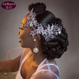 Bridal Wedding Diamond Tiara Hollowed Out Leaves Bridal Headwear Crown Rhinestone with Wedding Jewelry Hair Accessories Diamond Br286q