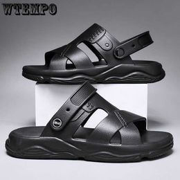 Sandals WTEMPO Sandals Men's Soft Bottom Waterproof Non-slip Ultra-light Two Wear Sandals Summer Casual Beach Shoes L230720