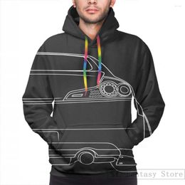 Men's Hoodies Mens Sweatshirt For Women Funny G35 Rear Outline - White Print Casual Hoodie Streatwear