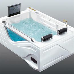 Japanese Ssww Hydro Bubble 150 Full Hd Luxury Outdoor Spa Acrylic Bath Tub Electronic Corner Massage Design Bathtub218m