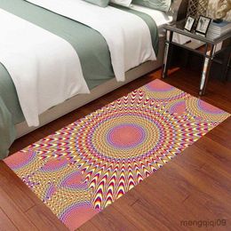 Carpets Vertigo Fantastic Pattern Home Entrance Door Cover Decoration Living Room Carpet Non slip Bathroom Floor Mat Bedside Area Carpet R230720