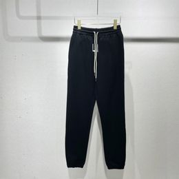 FW neueste Hose mit Buchstabendruck, schwarzes Fleece, hochwertige Baumwolle, lange Hose für Herren und Damen, Hose 2752