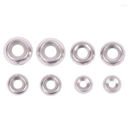 Bath Accessory Set 50/100pcs M3 M4 M5 M6 304 Stainless Steel Fisheye Gasket Countersunk Screw Concave-convex Washer Hollow Cone Decorative