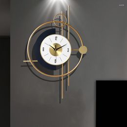Wall Clocks Electronic Bathroom Silent Clock Hanging Nordic Luxury Office Digital Kitchen Decorations Horloge Watch