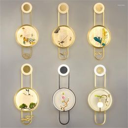 Wall Lamps SOURA Gold Creative Sconces Lights Modern Brass LED Enamel Fixtures For Home Bedroom