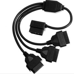 OBD2 Cable 1 to 3 Converter Adapter OBD2 splitter Y Cable J1962M to 3-J1962F splitter diagnostic tool 50cm294Y