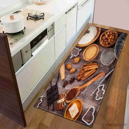 Carpets Modern Kitchen Doormat Decoration Bedroom Carpet Bedside Living Room Mat Bathroom Anti-Slip Floor Home Balcony Hallway Long Rug R230720