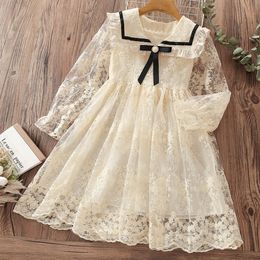 Teenager Elegant Lace Dresses for Girls Party Dress Kids Princess Costume Spring Children Baby Clothes Vestidos 8 10 12 14 Years