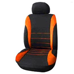 Car Seat Covers Front Ready Sport Bucket Cover Automobiles (Black Orange)