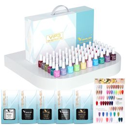 Nail Gel 3665pcskit VIP VENALISA Color Polish Full Coverage Enamel Varnish Manicure Glitter 230719