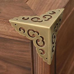 4 pics antique corner bracket wooden box corner luggage bag hardware angle Air Jewelr Classical Boxes corner furniture fitting332Q