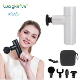 Full Body Massager Mini Hand Held Electric Muscle Massage Gun USB Charging Deep Tissue Massager Therapy For Body Massage Relaxation Pain Relief 230720