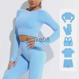 Women's Tracksuits 235PCS Energy Seamless Yoga Set Women Workout Set Sportswear Fitness Clothes For Women Clothing Gym Leggings Sport Suit J230720