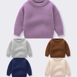 Pullover Autumn Baby Girls Boys Sweaters Coat Kids Knitting Pullovers Tops Baby Boys Girls Cartoon Long Sleeve Clothes Infant Outwear HKD230719