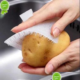 Cleaning Brushes New Kitchen Tools Sile Dish Scrubber Crevice Brush Household Fruit And Vegetable Clean Accessories Drop Delivery Ho Dhdjf