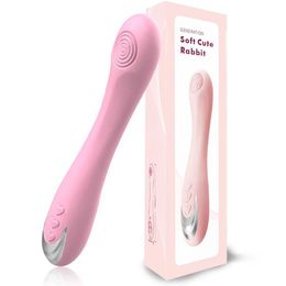 Masturbation G-spot Vibrator USB Charge 10 Mode Vibration Sex AV Wand Massager For Women