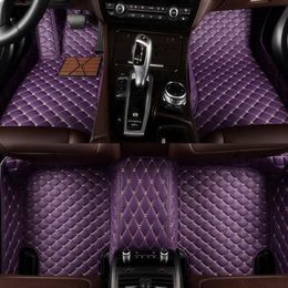 Custom 5 Seat car floor mats for toyota Land Cruiser Prado Prius Sienna Venza VIOS 2000 Carpets leather264u