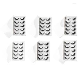 False Eyelashes Makeup 3D Mink-Lashes Fluffy-Soft Wispy Natural Cross-Lash Extension Reusable Fake Lashes Mink-False E1YF