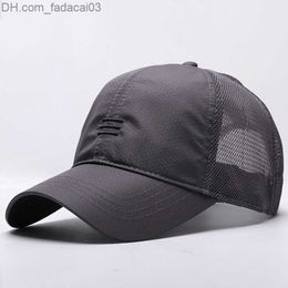 Ball Caps Men's large size top cover Men's Summer grid truck driver's cap Big bone men's dry fast cool Baseball cap M 55-60cm long 60-65cm Z230720