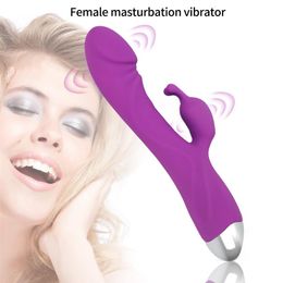 Vagina G-Spot Dildo Rabbit Double Vibrator for Women Clitoris Stimulation Vibrating Female Masturbator Adult Massager 210618335j