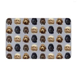 Carpets Cockapoo Dog Collection Soft House Family Anti-Slip Mat Rug Carpet Apricot Black Red