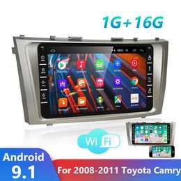 2Din Android 9 1 GPS Navigation Car Radio 8'' Multimedia Player For 2008 2009 2010 2011 Toyota Camry With Mirror link285K