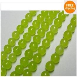 6mm Green Peridot Gemstone Round Loose Bead 15''253k