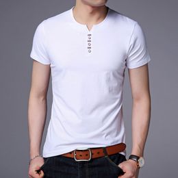 COODRONY Brand Henry Collar Design Sense Short Sleeve Tee Business Low-Key Casual Tops Summer Men Clothing Popular T-Shirt W5531