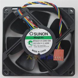 SUNON MF80201VX-Q060-S99 12V 2 40W 80 80 20 4-wire temperature-controlled heat dissipation fan for chassis325s