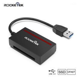 Rocketek CFast 2 0 Reader USB 3 0 to SATA Adapter CFast 2 0 Card and 2 5 HDD Hard Drive Read Write SSD&CF Card Simultaneousl310w