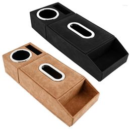 Car Organiser Armrest Water Cup Holder High Capacity Auto Tissue Coffee Box For Vechiles Cars Autos