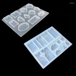 Baking Moulds Multi-cell Designs Cabochon Silicone Mold Necklace Pendant Resin Jewelry Making Mould DIY Hand Craft