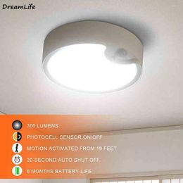 Ceiling Lights LED Modern White & Warm Color ABS Motion Sensor Lamps For Kitchen Living Bedroom Study Corridor El